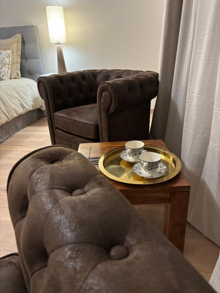 L'espace salon de la chambre d'hôtes La Parenthèse près de Chaumont.